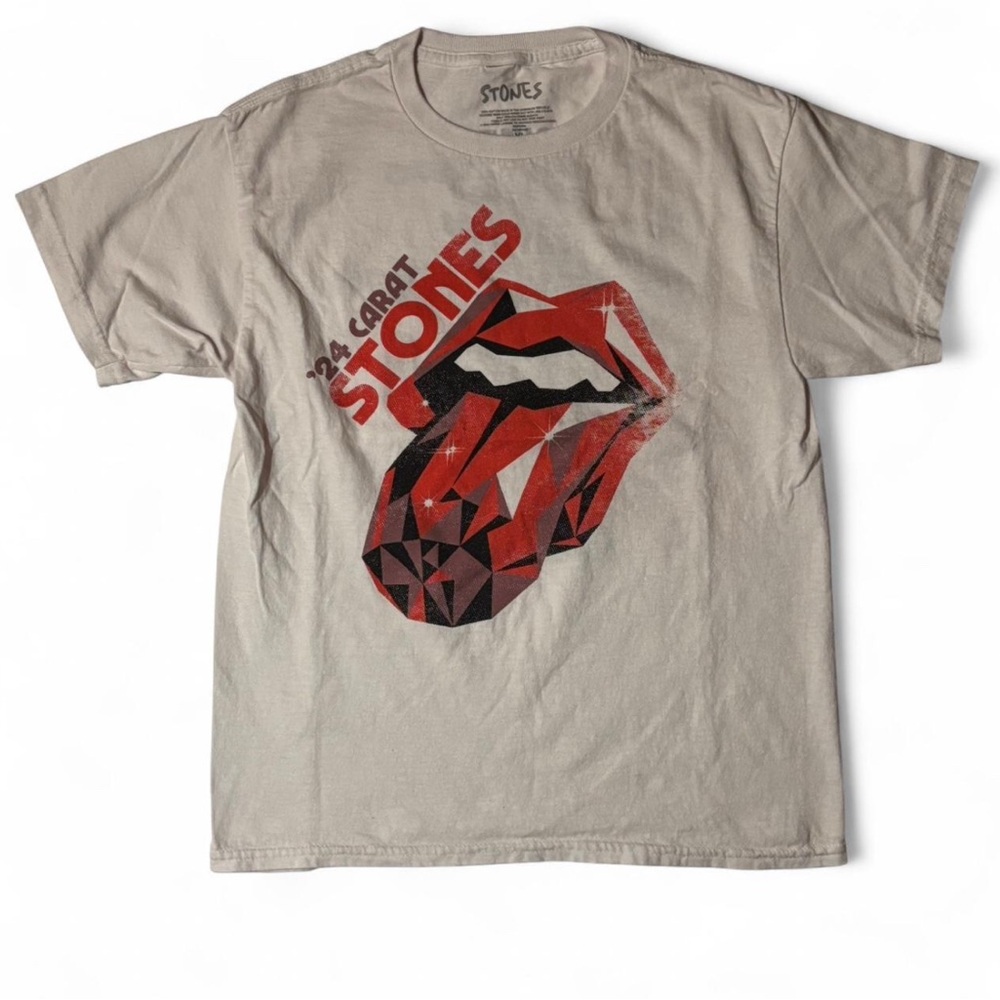 Kids Rolling Stones "24 Carat Stones" Graphic Tee Hackney Diamonds Tour 2024